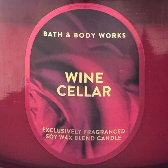 BBW Wine Cellar Bath & Body Works 3 Wick Candle - Picture 3 of 10